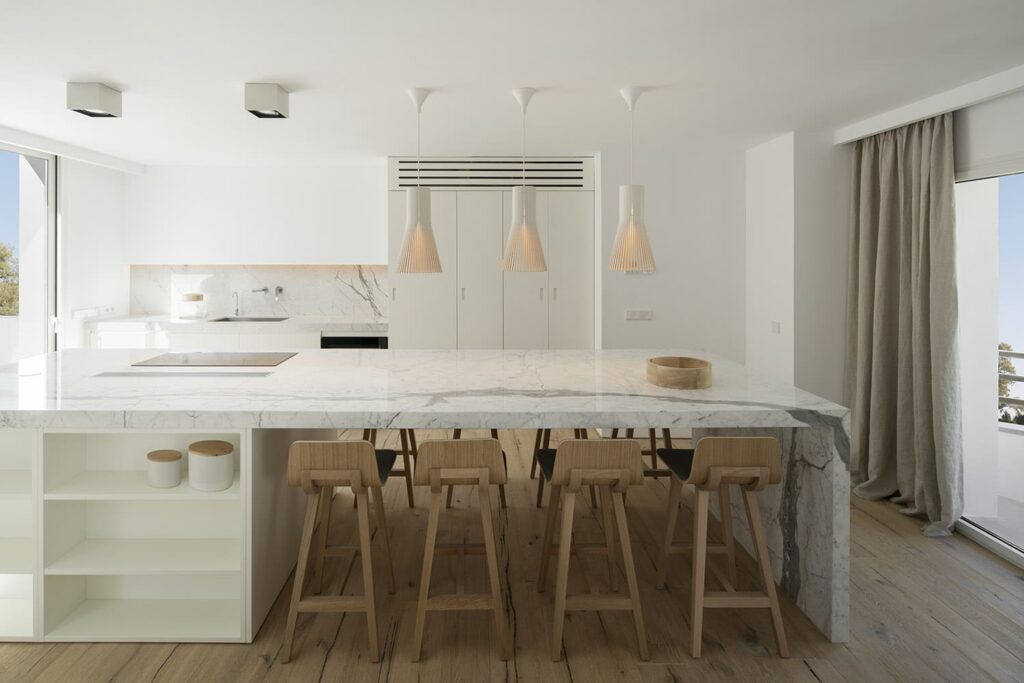 encimera en marmol blanco carrara mallorca