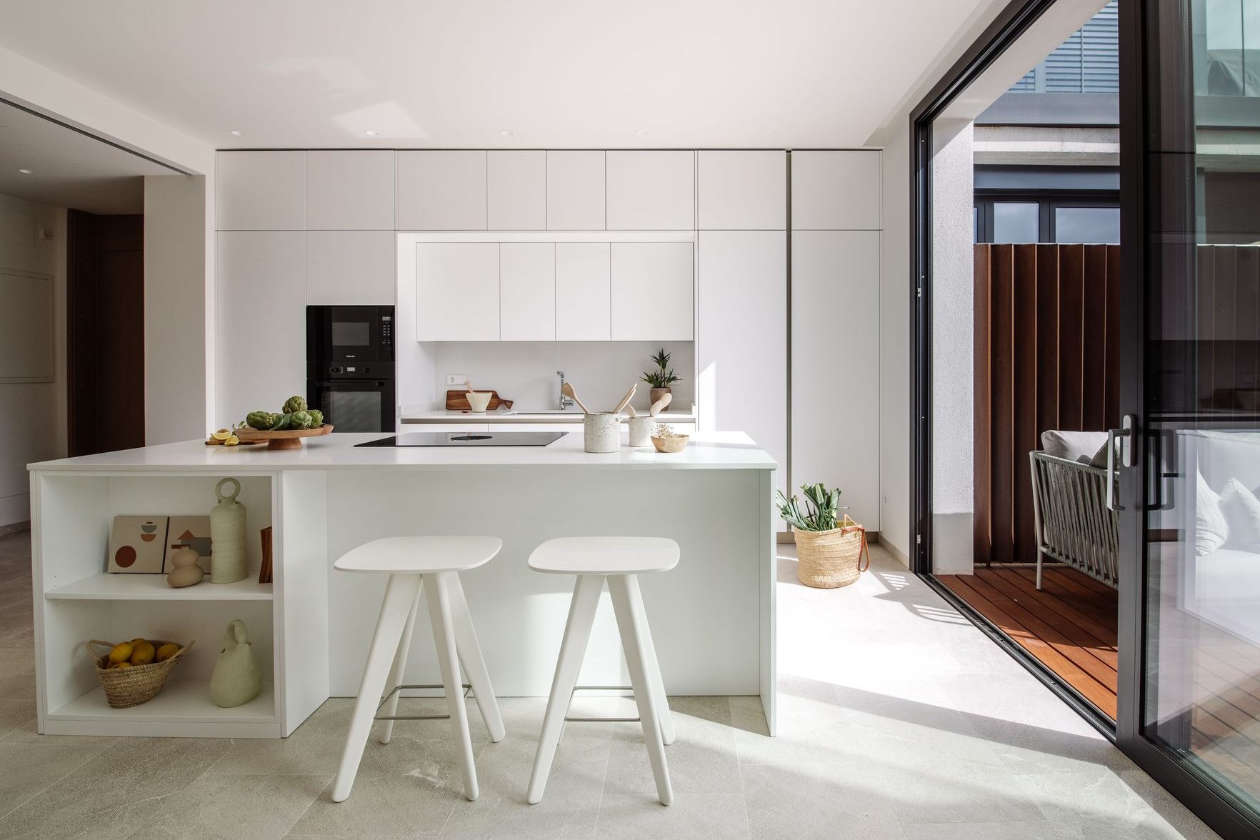 Encimera blanca mallorca