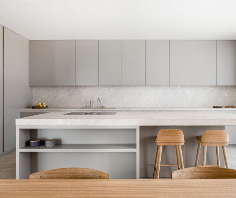 encimera cocina de marmol gris zarci en mallorca