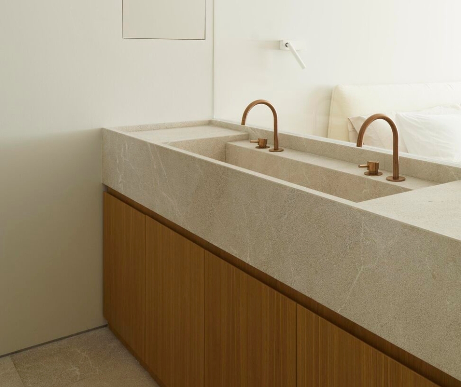 Fregadero de piedra natural en mallorca